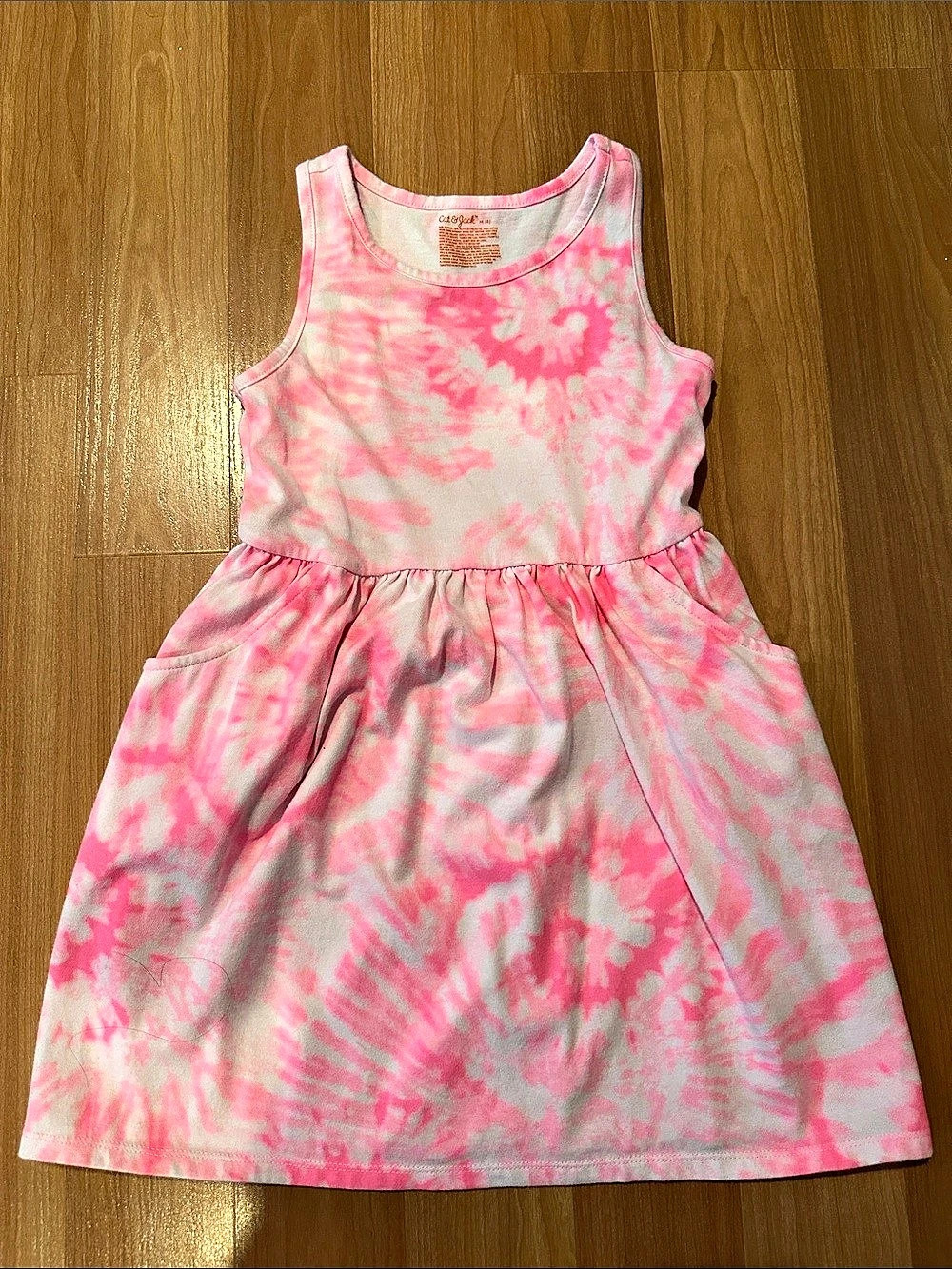 Cat & Jack Pink Tie-Dye Dress